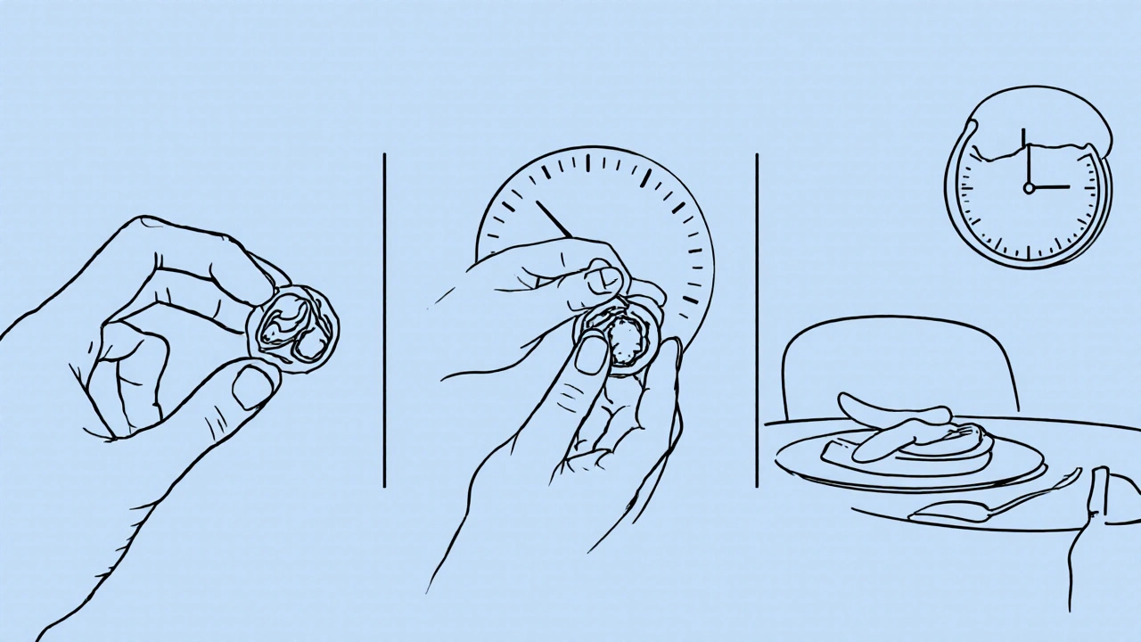 Tři kroky předkusu: výběr, žvýkání a čekání.