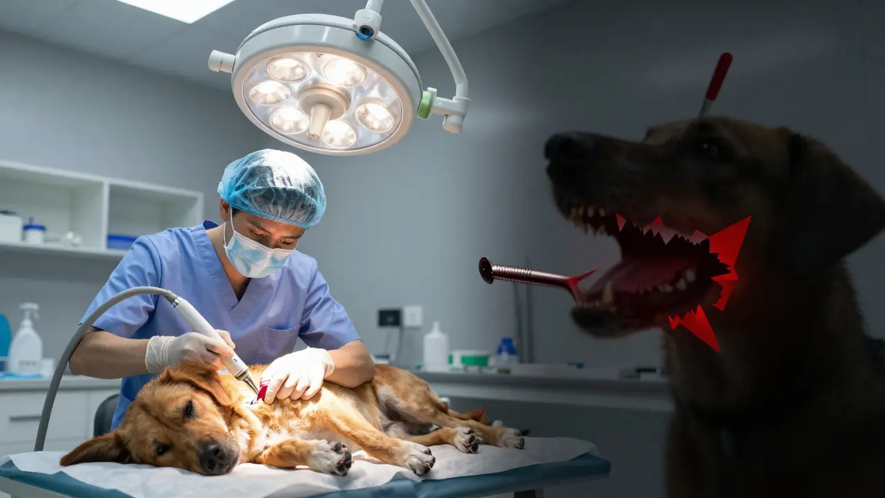 Srovnání profesionální veterinární péče a rizik domácího čištění
