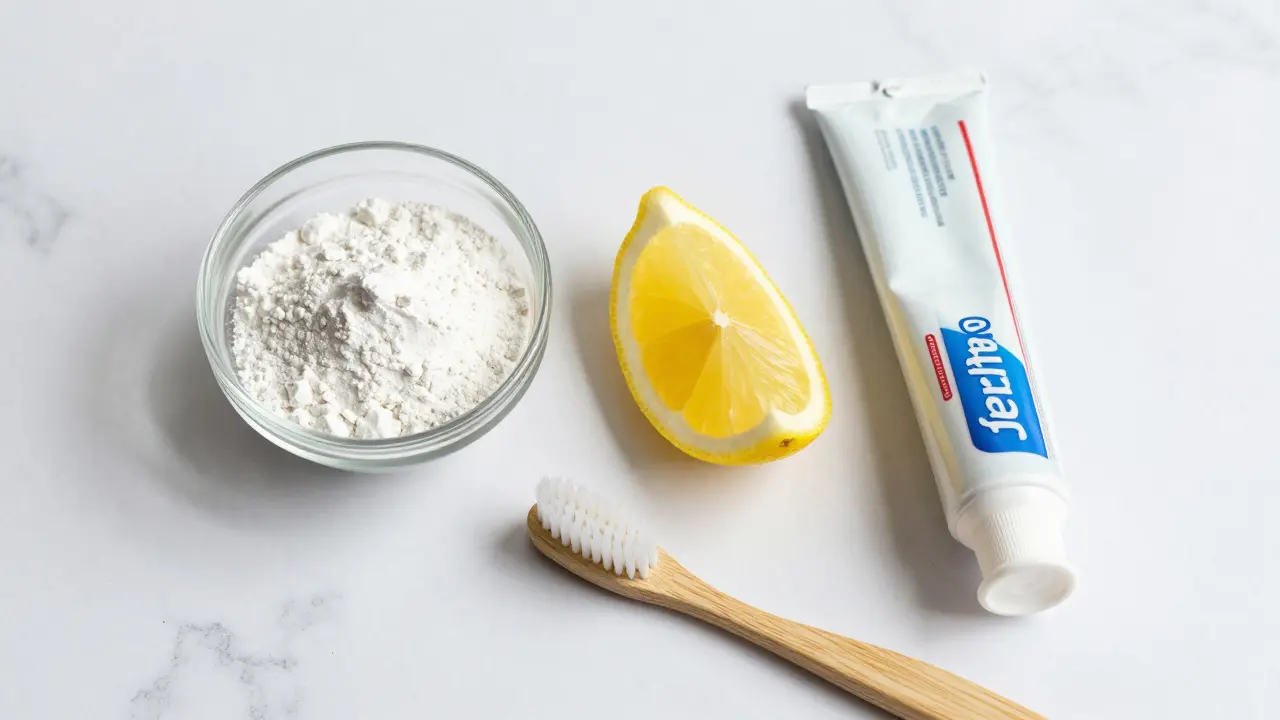Domácí prostředky na bělení zubů: soda, citron a pasta