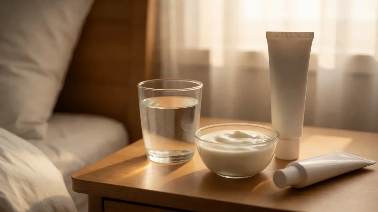 Jogurt a vlažná voda jako šetrné jídlo po bělení zubů